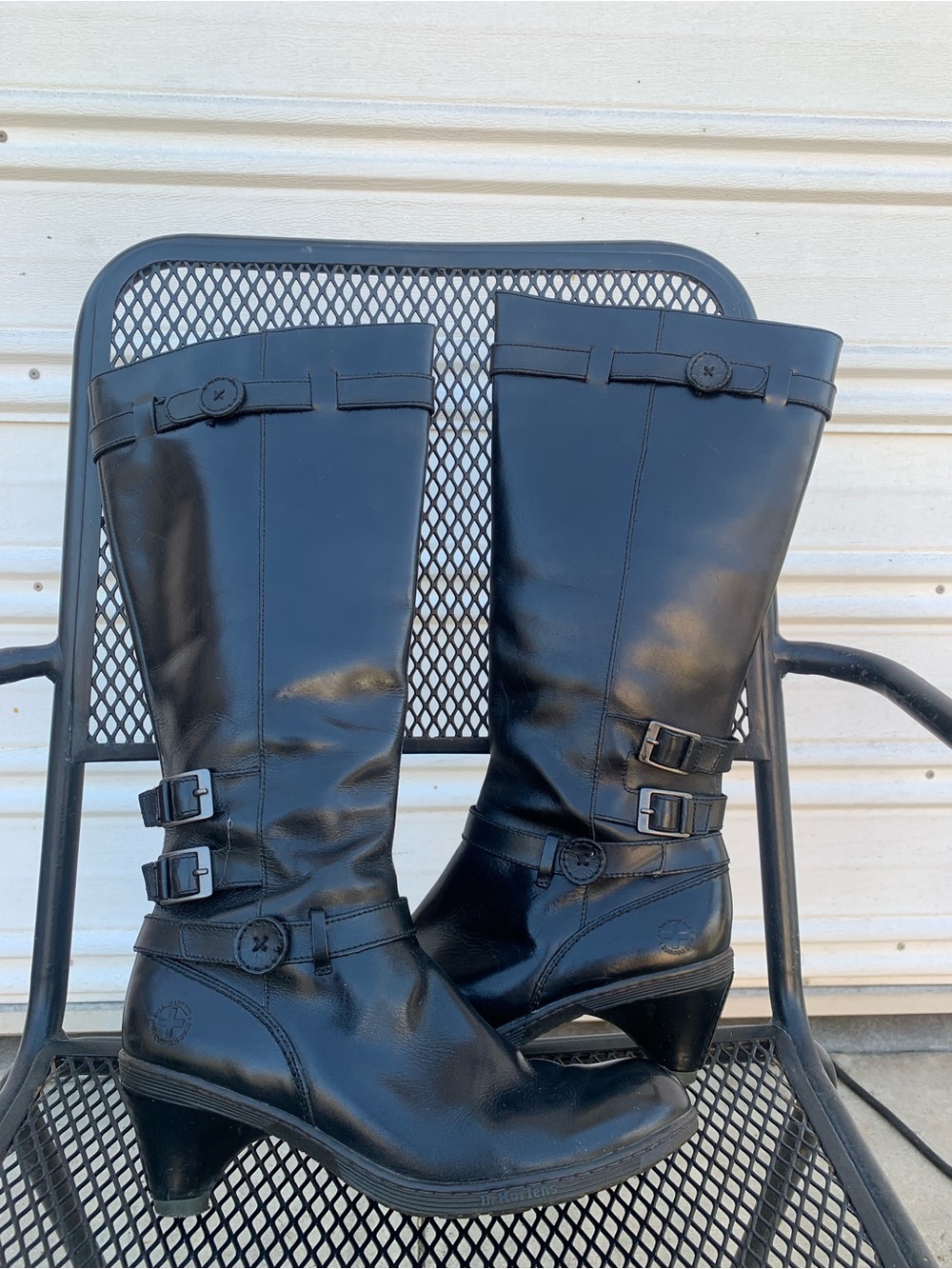 Dr marten Black Leather Knee-High boots